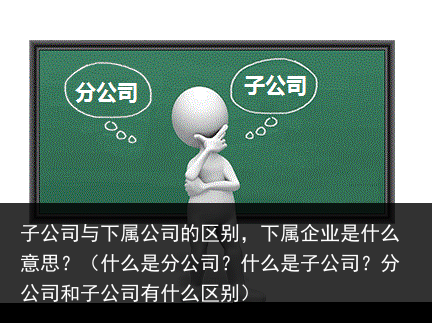 子公司与下属公司的区别，下属企业是什么意思？（什么是分公司？什么是子公司？分公司和子公司有什么区别） 是什么 企业 区别 公司的 下属 公司 子公司 子公 百科资讯 第3张